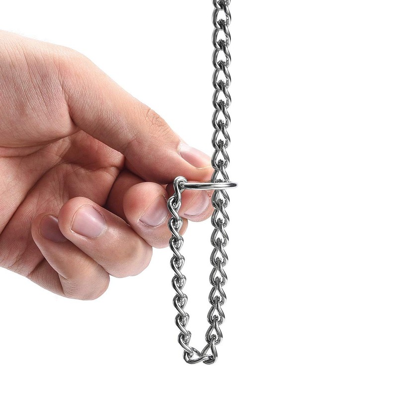 Mogoko Stainless Steel Dog Choke Chain Collar, Puppy Metal P