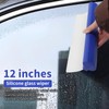 Sayene 2 Pack 12inch car Squeegee,Silicone Squeegee,car Window Squeegee,Flexible T-Bar