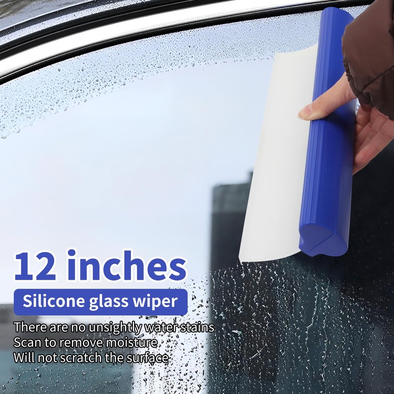 Sayene 2 Pack 12inch car Squeegee,Silicone Squeegee,car Window Squeegee,Flexible T-Bar