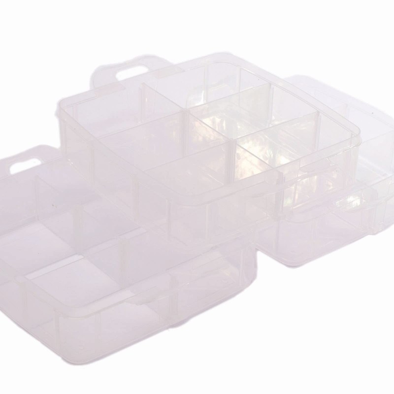 Vaessen Creative 1009-035 Stackable Storage Box 18 Compartments for Storing