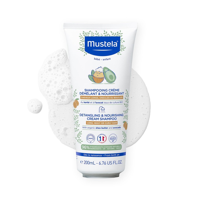 Mustela Shampoo en crema Desenredante y Nutritivo, 200ml