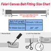 Canvas Web Belt Fully Adjustable Cut to Fit Golf Belt