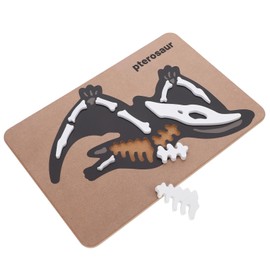 HEMOTON Dinosaur Fossil Puzzle Wooden Dinosaur Jigsaw Puzzle Skeleton Bones Puzzle Montessori Cognitive Toys Learning Educational Toys for Kids Toddlers