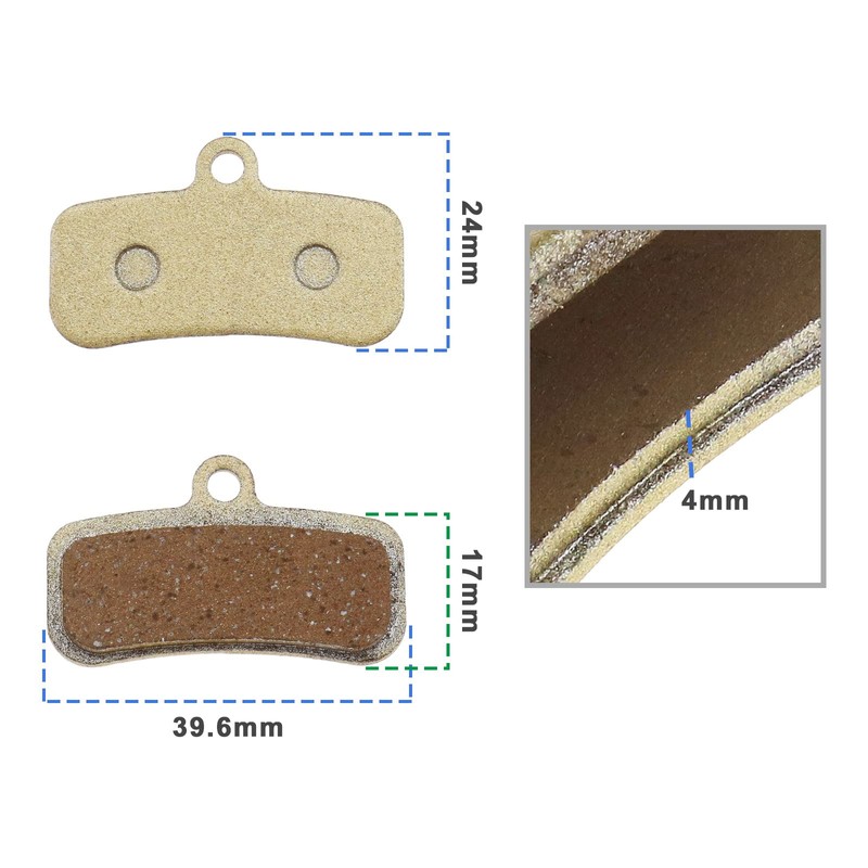 eMagTech 2 Pairs Bicycle Disc Brake Pads Compatible with Shimano