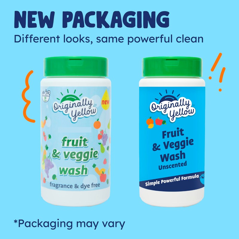 Originally Yellow USA Made Fruit And Vegetable Wash | Food-Grade