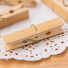 Wooden Wood Pinch Clips (Natural x 7.2cm x 24pcs) Delivery