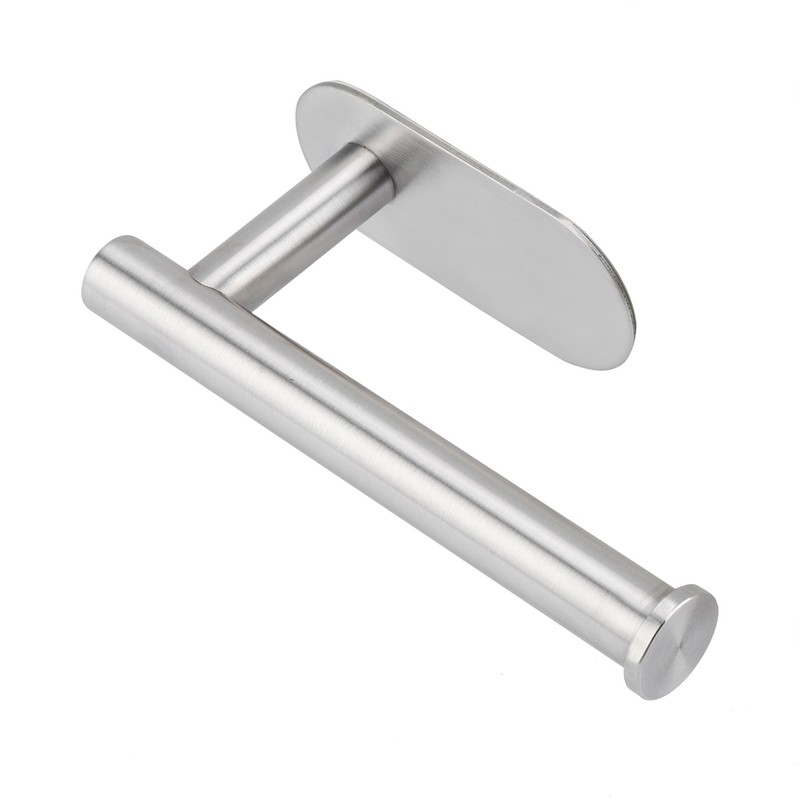 Wall Mount Single Toilet Paper Holder Stainless Steel Tissue Roll
