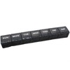 Portable Weekly Pill Case Black 2ea