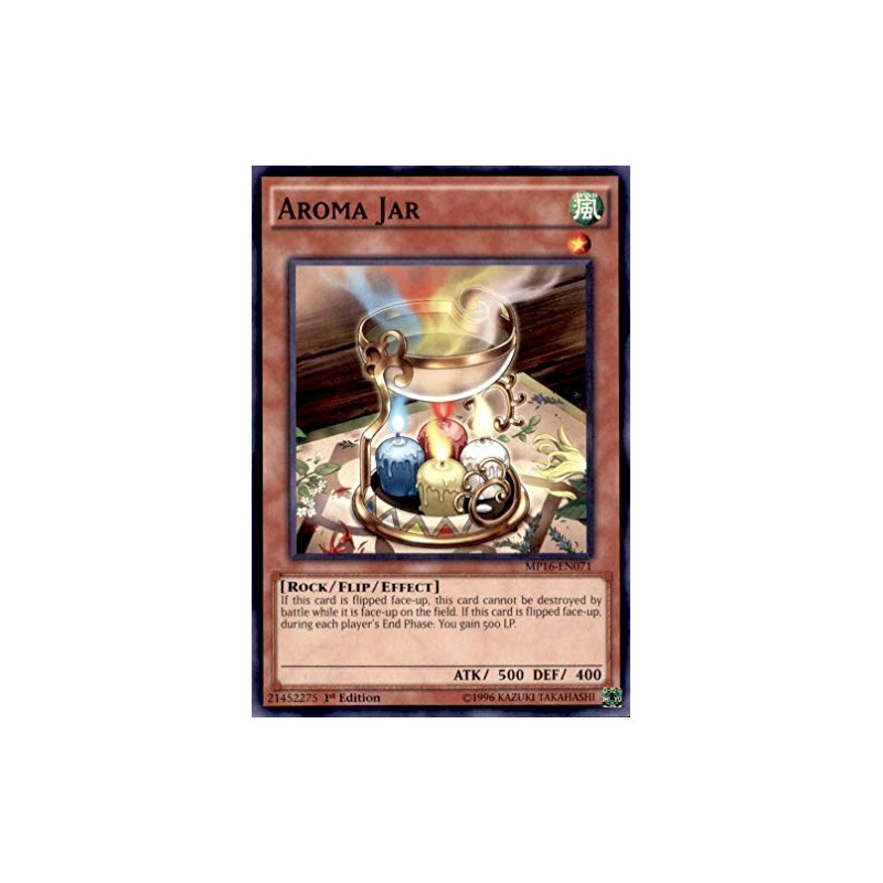 YU-GI-OH! - Aroma Jar (MP16-EN071) - Mega Pack 2016-1st Edition