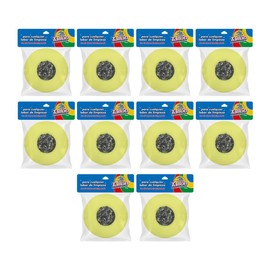 Esponja con Fibra de Acero Inoxidable para Cocina Industrial, Uso Rudo, Pack 10 Piezas