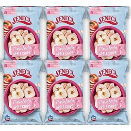 Seneca Pink Lady Apple Chips 2.5 oz Bags (Pack of 6)