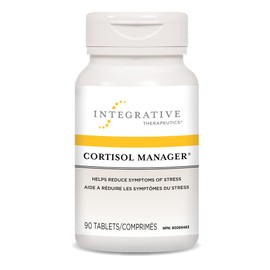 Integrative Therapeutics Cortisol Manager - Integrative Therapeutics - Sleep Support Supplement* with Ashwagandha, Magnolia, and L-Theanine - Traditional Ayurvedic Sleed Aid - Vegan - 90 Tablets