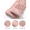 vislivin Women's Winter Warm Gloves Touchscreen Gloves with Lined, pink