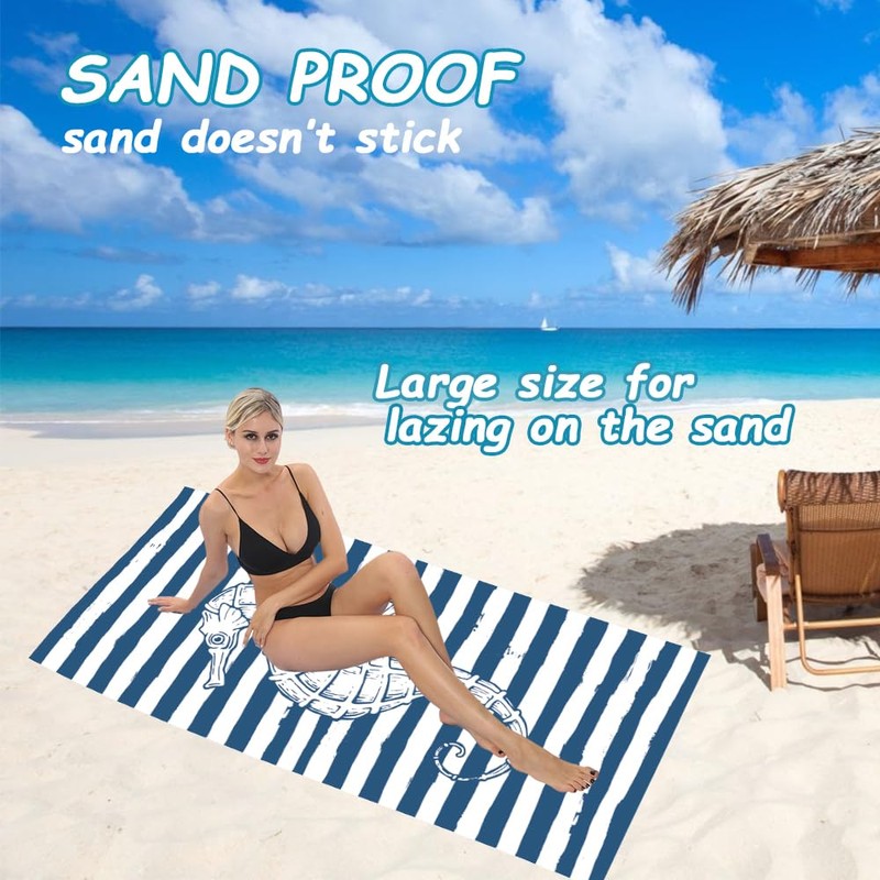 HAOONLIVE Beach Towel Quick Dry 71" x 35" Pool Towels