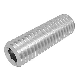 SECCARO 20 Pcs M8 x 25mm Stainless Steel V2A VA A2 DIN 913 ISO 4026 Hex Socket Set Screw