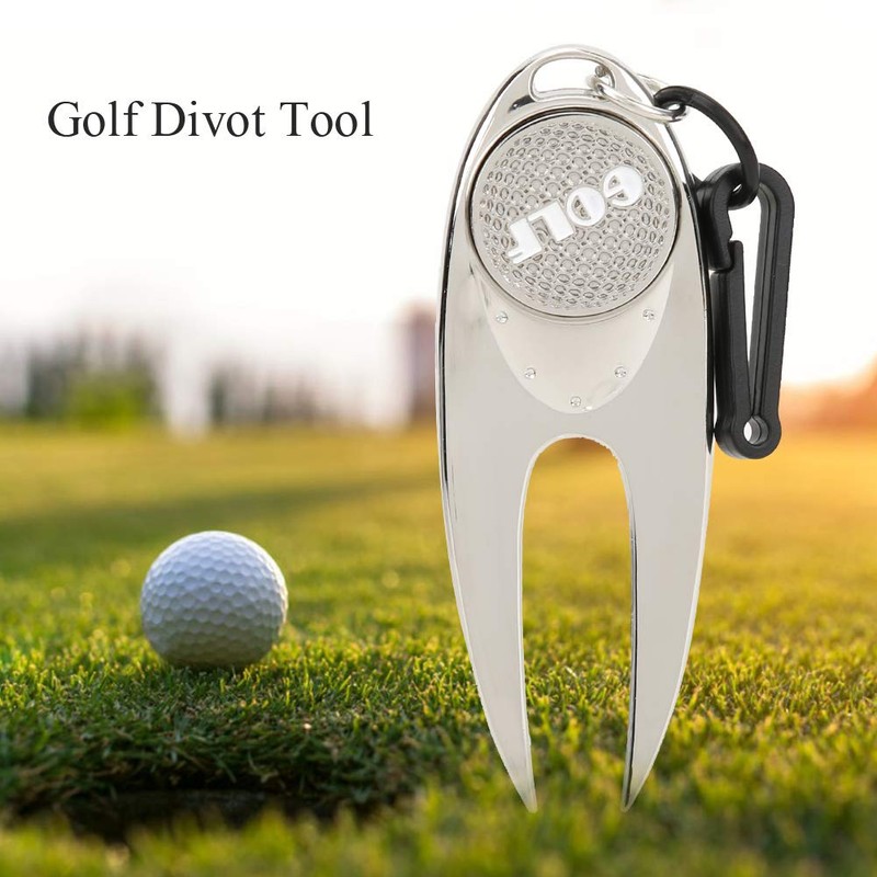 Golf Divot Tool All Metal Magnetic Ball Marker Divot Tool