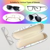 Xpieoyrm Pack of 3 Glasses Case Hard Case Glasses Case