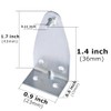 4pcs Metal Hold Down Brackets Blind Bottom Rail Holder Replacements
