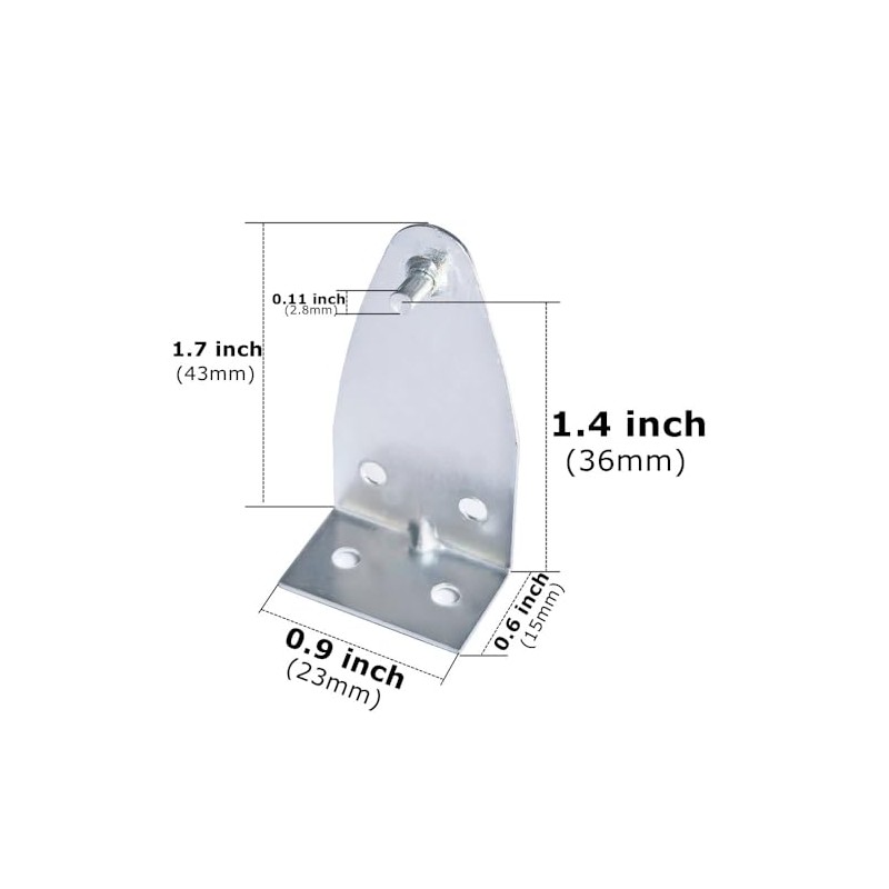 4pcs Metal Hold Down Brackets Blind Bottom Rail Holder Replacements