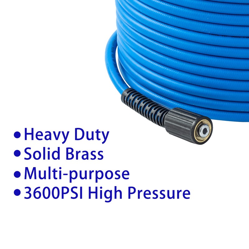 FIXFANS Pressure Washer Hose – 1/4" X 50 FT High