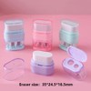 4 PCS Manual Pencil Sharpener with Eraser, Double Hole Multicolored
