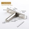2Pcs Floating Shelf Brackets 2 Inch Invisible Shelf Supports Hidden