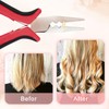 2 Pcs Hair Extensions Pliers, Non-Slip Handles Hair Extension Clamp