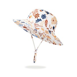 BIKINX Baby Sun Hat Toddler Bucket Hat Wide Brim Kids Beach Hats UPF 50+ Sun Protective for Boys Girls
