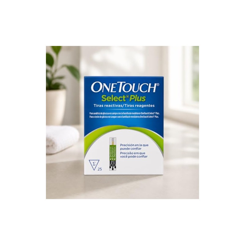One Touch Select Plus Flex Paquete 75 Tiras Para Glucómetro