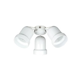 SUNSET Lighting 3-Light White LED Ceiling Fan Light Kit F7783-30-MB-LED