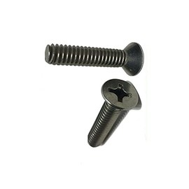 Pr-Mch Package of 250, 1/4"-20 x 3" Phillips Flat Head Machine Screws Bolts Stainless Steel Metal Set Kit #DR-D6602D