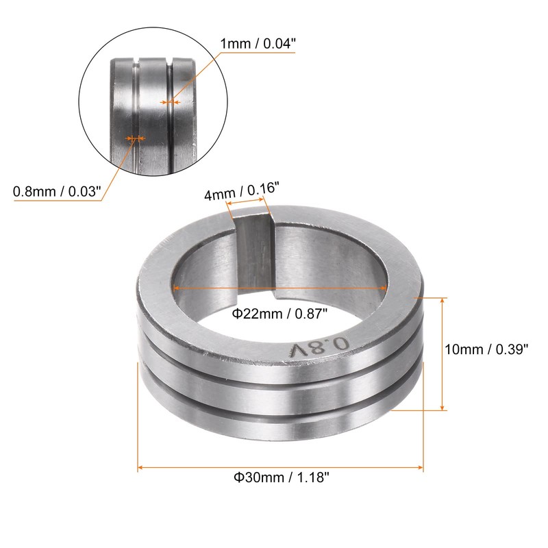 sourcing map 2pcs Mig Welder Wire Feed Drive Roller 30mm