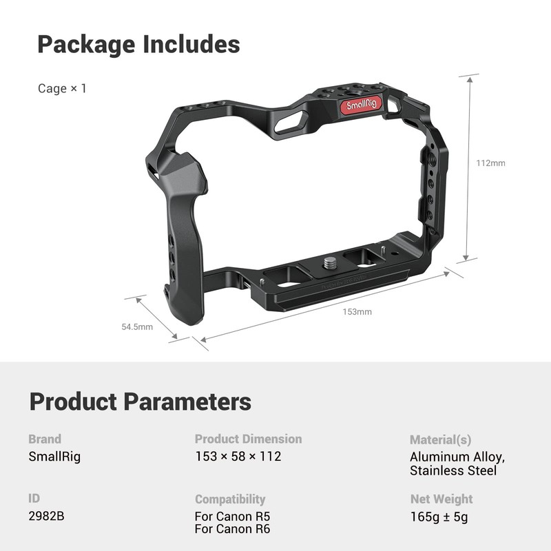 SmallRig R5 / R5 C / R6 Cage for Canon
