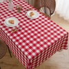 MANGATA CASA Red Gingham Tablecloth for Rectangle Tables- Checkered Table
