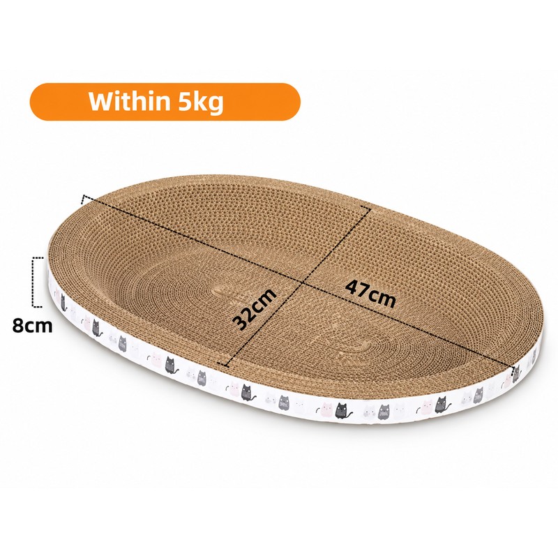 Corrugated Cardboard Cat Scratcher for Indoor Cats – Durable Scratching
