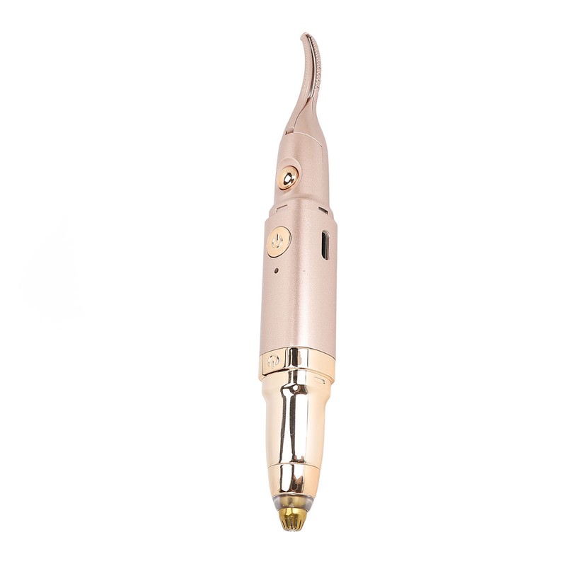 2 in 1 Heated Eyelash Curler Eyebrow Hair Remover Double