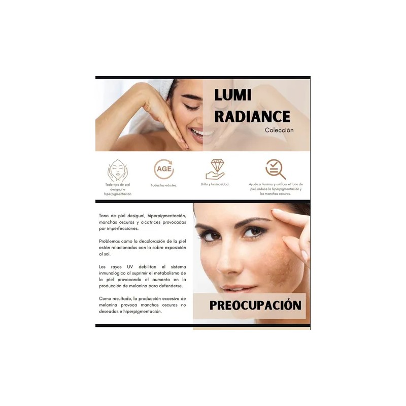 Suero facial iluminador. Lumi Radiance. Farmasi