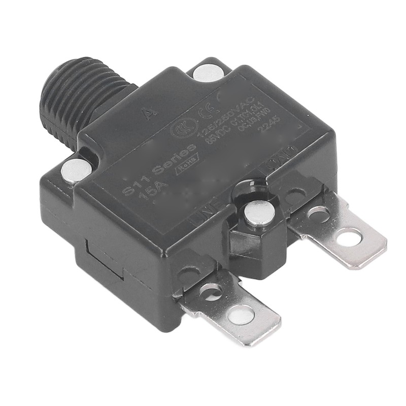 10Pcs Automatic Reset Relay Fuse 15A Thermal Switch Circuit Breaker