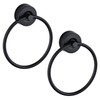 JOMOLA Stainless Steel Suction Towel Ring, No-Drill Bathroom Organizer for