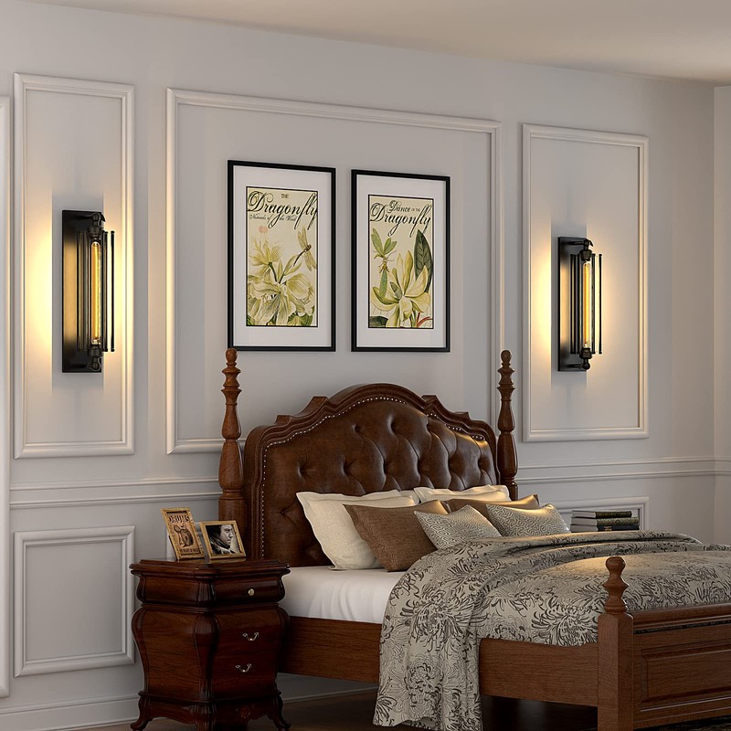 Licperron Sconces Wall Lighting, Industrial Black Wall Sconces Antique Wall