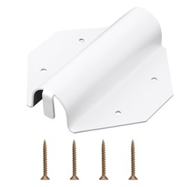 PEUTIER Side Mount Flag Pole Holder, Outside House Flag Pole Bracket Set with Screws Premium Side Mount Flag Pole Bracket for House Porch Wall Yard