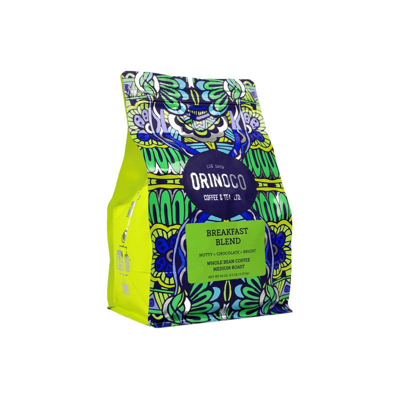 Orinoco Breakfast Blend 2.5lb bag, Medium Roast, Whole Bean Coffee