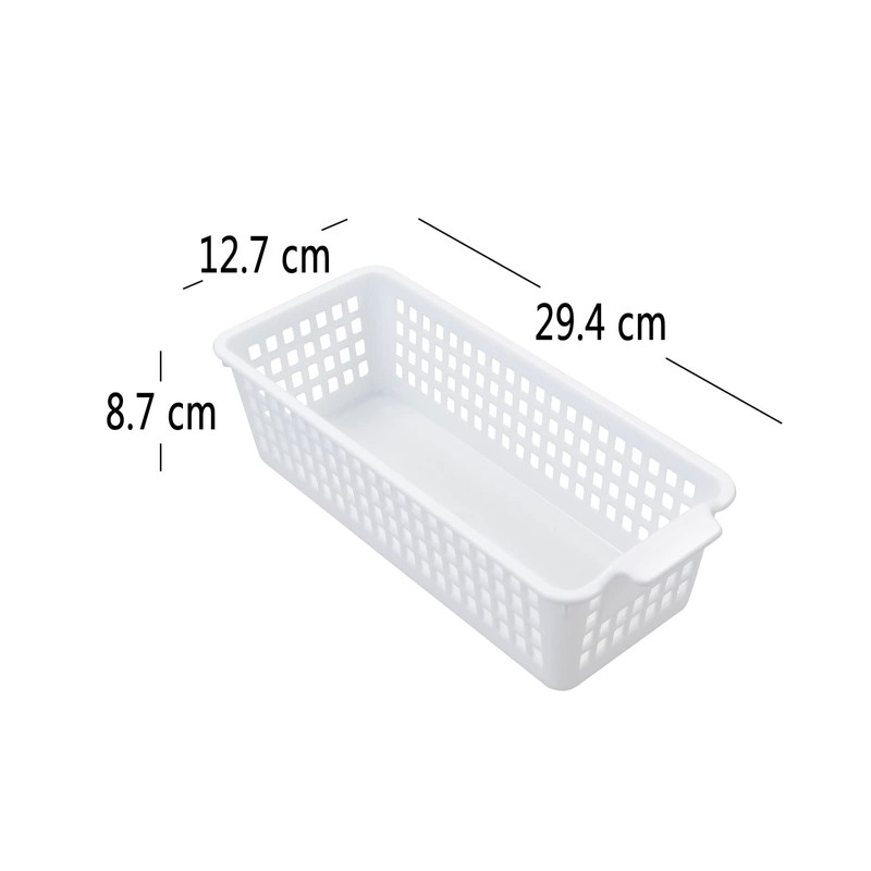 Kiddream 6 Packs Small Plastic Basket, Desktop Storage Basket