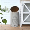 Zokyntrix Retro Outdoor Trash Can with Lid 17L/4.5 Gallon Waste
