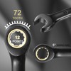 HARFINGTON 4Pcs Ratcheting Wrench 10mm Metric Open End Wrench 72-Teeth