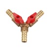 QINCUN 3/8" ID Hose Barb Y Shaped Type 3 Way