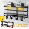 POKIPO Large Power Tool Organizer Wall Mount,4 Layers Heavy Duty