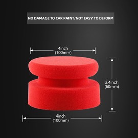 Auto Profi Handpolierschwamm, SPTA 2Pcs Auto Hand Polierschwamm 100 * 100mm polierschwämme pad 2Pcs Auto Mikrofasertuch-Trockentuch Reinigungstuchpolierset