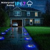 Multicolor Solar Driveway Deck Lights, [4 Pack] 12 Modes IP67
