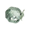 54151LB Octagonal Electrical Box w/ Clamps & J Bracket 4"